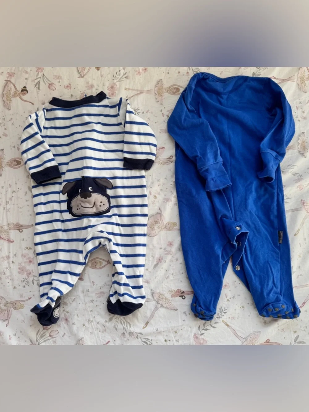 Bundle of Baby Boys Infant Footies Footed Pajamas Sleepers Sz 3 Months - Carters